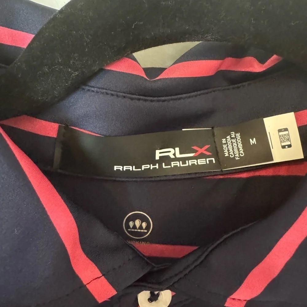 Ralph Lauren Blue and Pink Striped Polo Shirt